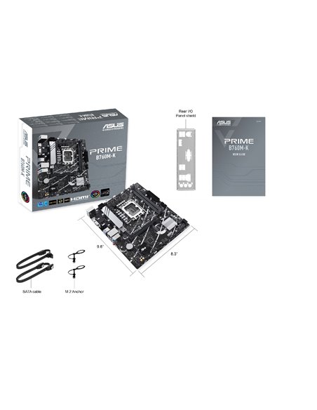 Материнская плата ASUS PRIME B760M-K / 1700 / B760 / DDR5 / mATX