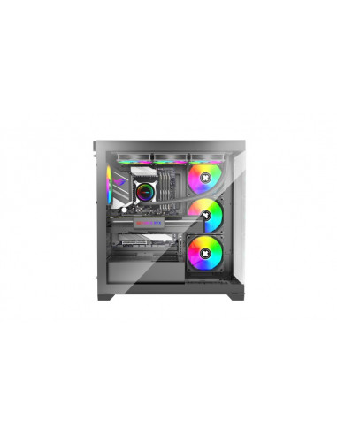 Carcasa XILENCE Xilent Gleam / X818.ARGB/ no PSU/ Aquarium panel/ ATX/ Black
