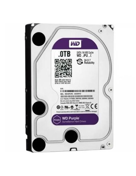 3.5” HDD Western Digital WD30PURZ Caviar Purple/ 3.0TB/ IntelliPower/ 64MB/ SATAIII