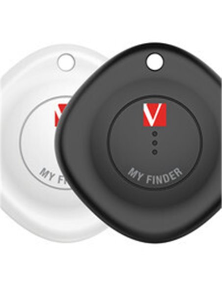 Bluetooth Tracker VERBATIM My Finder 2 Pack, Black & White