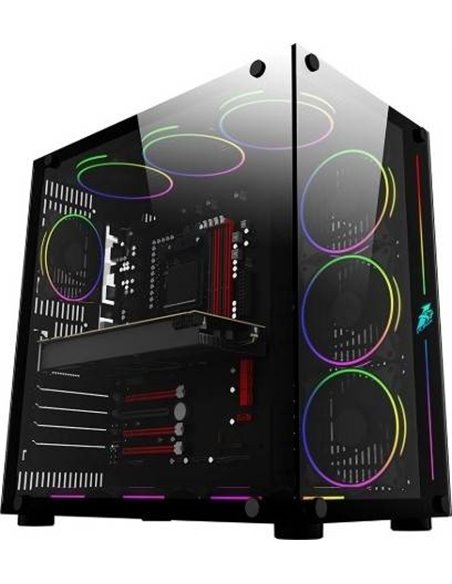 Компьютер ATOL PC1150MP - Gaming A-RGB#2.4 v1/ AMD Ryzen 5 5600/ 32GB / 1TB SSD + 2TB/ Radeon RX 7800XT/ Black