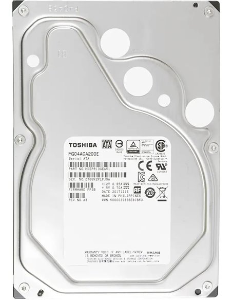 3.5” HDD Toshiba MG04ACA200E Enterprise Capacity / 4.0TB/ 7200rpm/ 128MB