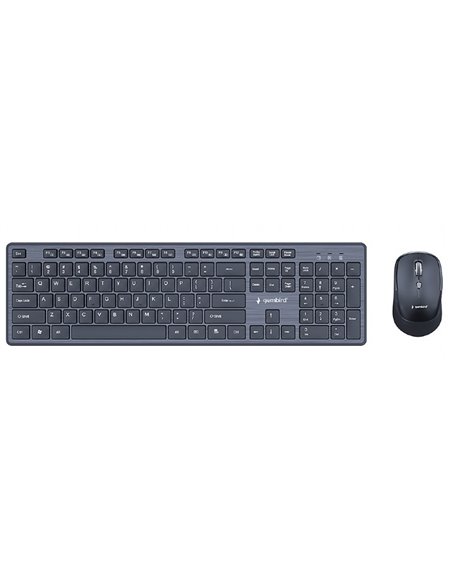 Tastatura si mouse Wireless Gembird KBS-WCH-04-RU, Black