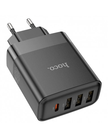 Зарядное устройство HOCO C127A Intelligent / up to PD45W / QC3.0, Black