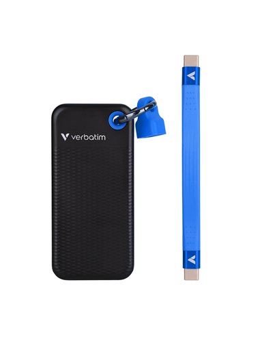 M.2 Внешний SSD Verbatim Pocket / 1TB / USB 3.2 Gen 2 / Black/Blue