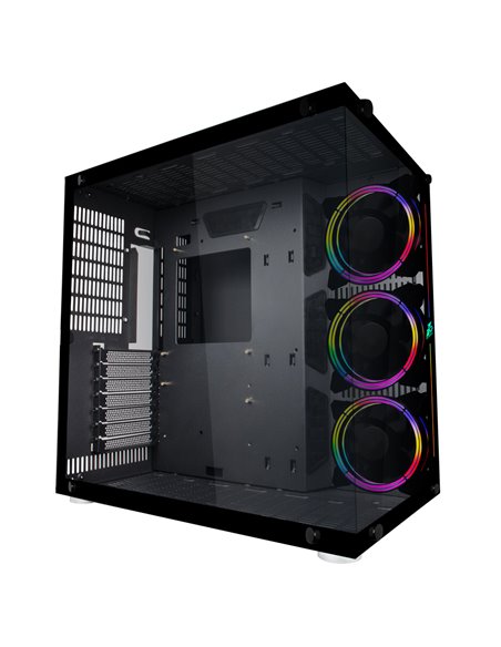 Игровой корпус 1STPLAYER SP8 / no PSU / Side-Window / 7x120mm / ATX / Black