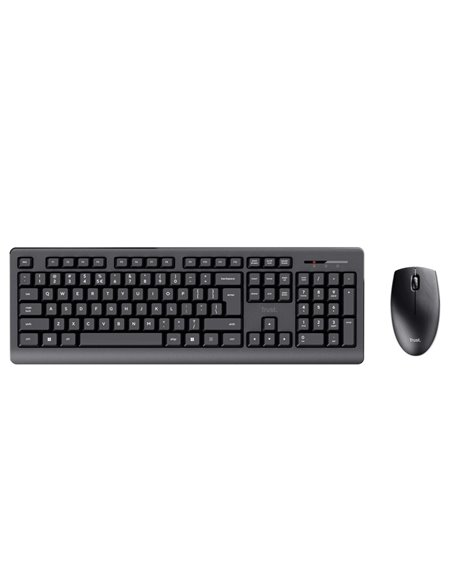 Tastatura si Mouse Wireless Trust Primo, USB, Black