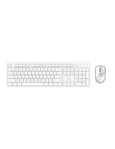 Tastatura si Mouse WirelessTrust ODY II / White