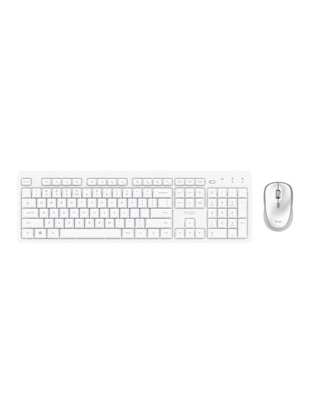 Tastatura si Mouse WirelessTrust ODY II / White