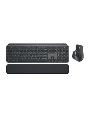 Tastatura si mouse Wireless Logitech MX Keys Combo for Business | Gen 2, Graphite