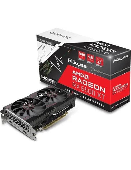 Placa video PULSE Radeon RX 6500 XT OC / 8GB / GDDR6 / 64bit