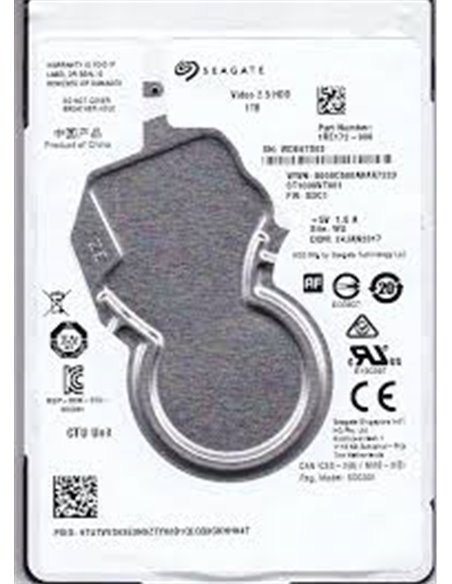 2.5” HDD Seagate ST1000VT001 Video 1.0TB / 5400rpm / 128MB / SATAIII