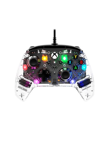 Gamepad HyperX Clutch Gladiate RGB [7D6H2AA], for Xbox Series S/X / PC, Transparent