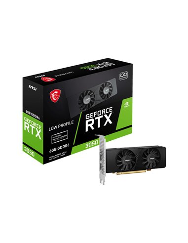 Placa video MSI GeForce RTX 3050 LP 6G OC/ 6GB/ GDDR6/ 96Bit