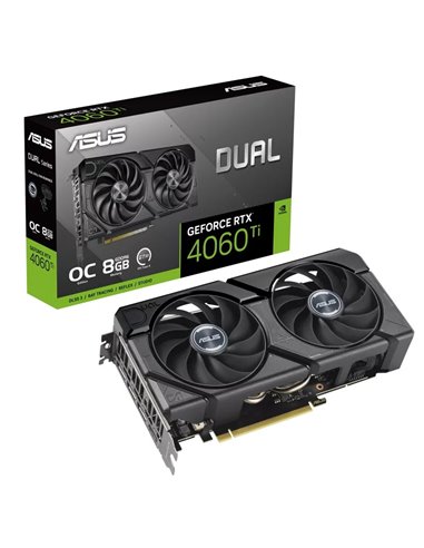 Placa video ASUS Dual GeForce RTX 4060 Ti EVO OC Edition / 8GB / GDDR6 / 128bit