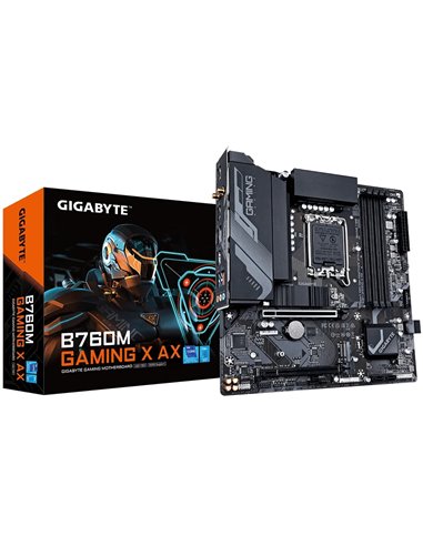 Placa de baza GIGABYTE B760M GAMING X AX / 1700 / B760 / DDR5 / mATX