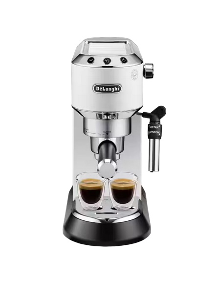 Кофеварка рожковая DeLonghi Dedica Pump Espresso, 1300Вт, Белый