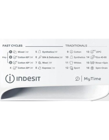 Стиральная машина Indesit OMTWE 81283 WK EU, 8кг, Белый
