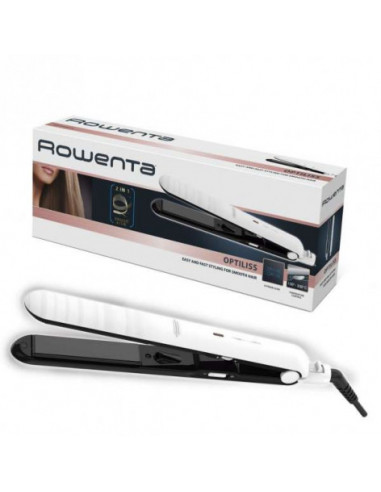 Placă de îndreptat părul Rowenta Optiliss SF3210F0, Alb