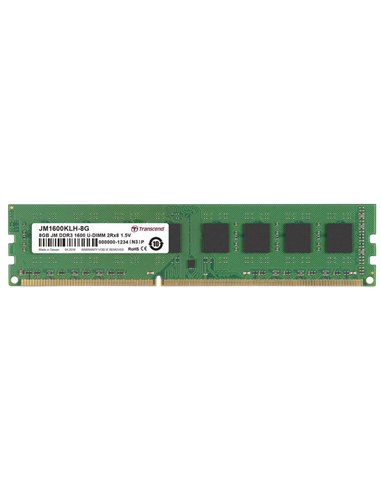 Memorie RAM Transcend JM1600KLH-8G, DDR3 SDRAM, 1600 MHz, 8GB