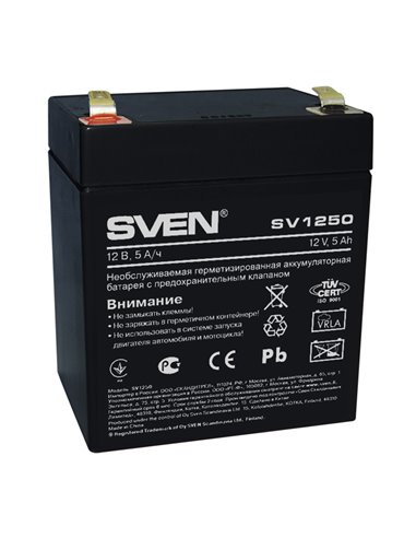 SVEN SV1250, Battery 12V 5AH