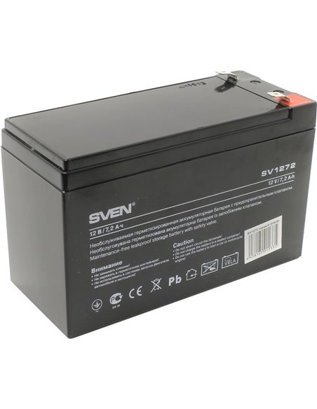 SVEN SV1272, Battery 12V 7.2AH