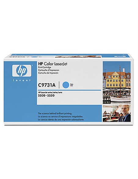 HP 645A (C9731A) Cyan Cartridge for HP LaserJet 5550, 5500, 12000 p.