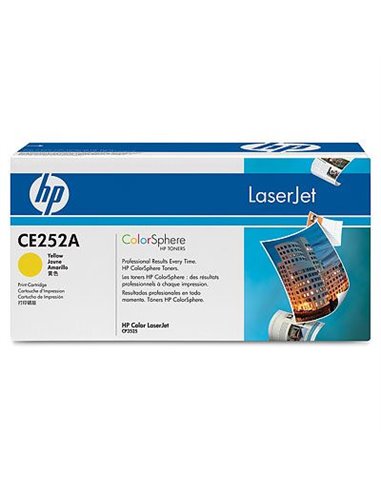 HP 504A (CE252A) Yellow Cartridge for HP LaserJet CP3525, CP3525n, CP3525dn, CP3525x, CM3530, CM3530fs, 7000 p.