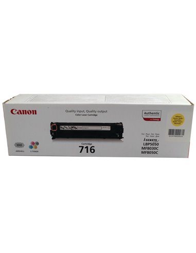 Laser Cartridge Canon 716 Y (1977B002), yellow (1500 pages) for LBP-5050/5050N, MF8030Cn/8050Cn/8080Cw