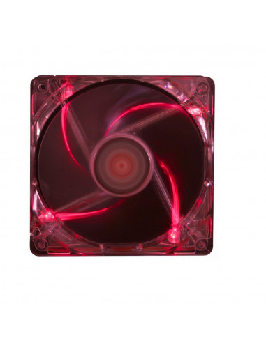 120mm Case Fan - XILENCE XPF120.TR Fan, Red LED, 120x120x25mm, 1400rpm, <21dBa, 68CFM, hydro bearing, Big 4Pin and 3Pin Molex...
