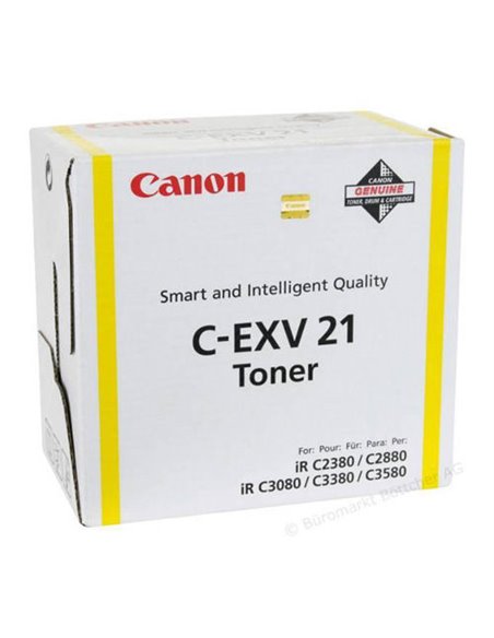 Toner Canon C-EXV21 Yellow, (260g/appr. 14000 pages 10%) for Canon iRC2380/3380