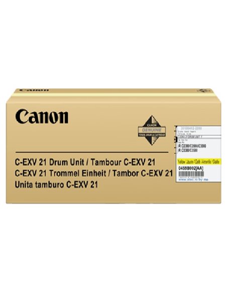 Drum Unit Canon C-EXV21 Yellow, 53 000 pages A4 at 5% for Canon iRC2380/3380