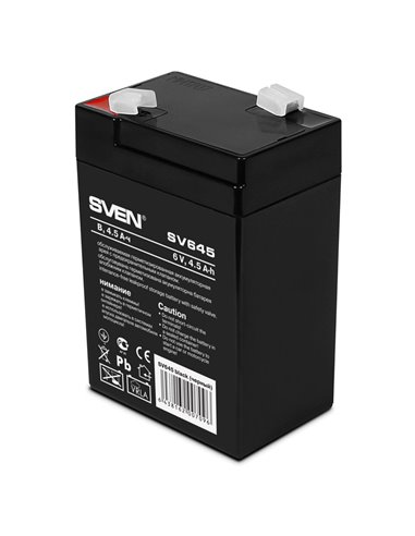 SVEN SV645, Battery 6V 4.5AH