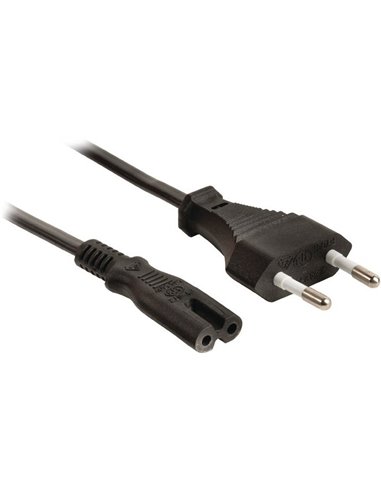 Power cord - 1.8m - Cablexpert PC-184/2, 1.8 m, EU 2 pin input plug, Black