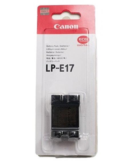 Battery Canon LP-E17, 7.2V, Li-Ion 1040mAh (9967B002) for EOS RP, R8, R10, R50, R100 200D,750D,760D & M100, M6, M5, M3 & Rebe...