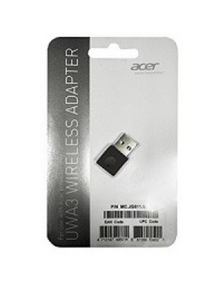 ACER WIRELESS PROJECTION KIT UWA3 (Black), USB Wireless adaptor, Compatible with P1285 / P1385WB projectors, WiFi-N