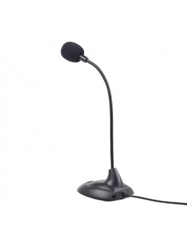 Gembird MIC-205 Desktop microphone with flexible gooseneck and practical on/off switch, Frequency: 50 Hz - 16 kHz, Sensitivit...