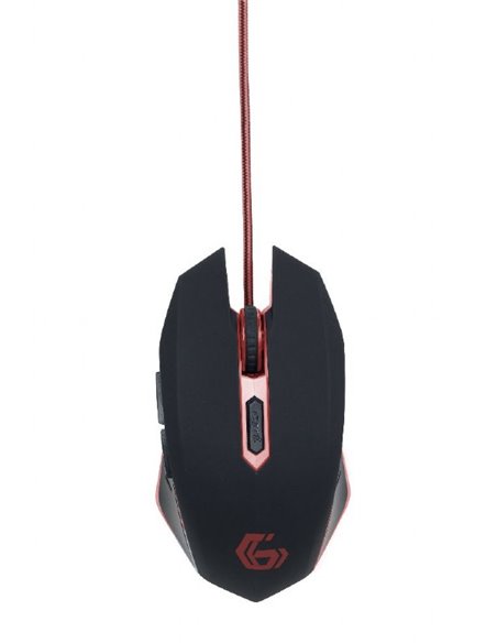 Gaming Mouse Gembird MUSG-001-R / USB / 2400dpi / Black