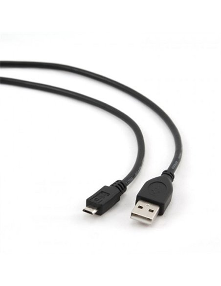 Cable microUSB2.0 - 0.5m - Cablexpert CCP-mUSB2-AMBM-0.5M, 0.5 m, Professional series, USB 2.0 A-plug to Micro B-plug, Black