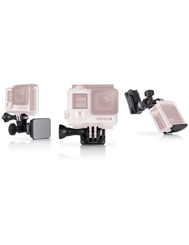 GoPro Helmet Front + Side Mount -to attach GoPro to the front or side of helmets, compatible with HERO7 Black, HERO6 Black, H...