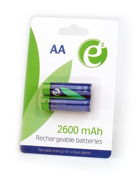 EnerGenie EG-BA-AA26-01 Ni-MH rechargeable AA batteries, 2600mAh, 2pcs blister pack