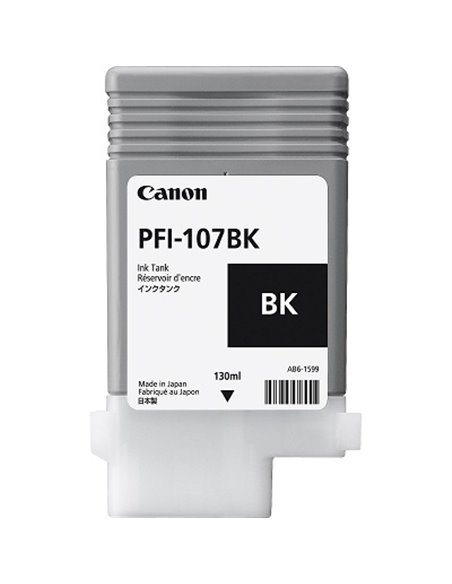 Ink Cartridge Canon PFI-107 Bk, black, 130ml for iPF670,680,685,770,780,785