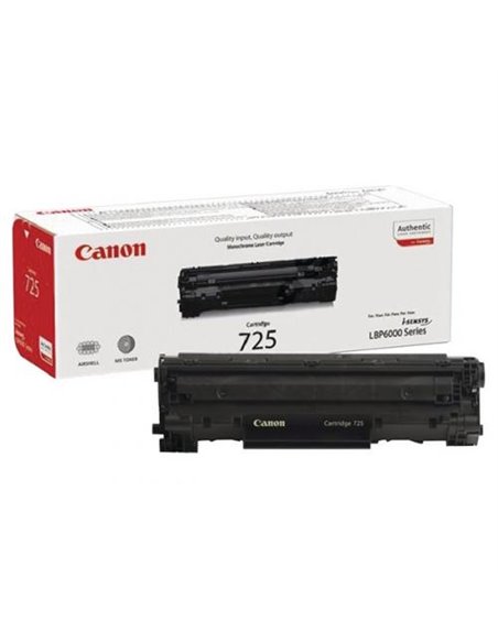 Laser Cartridge Canon 725 B (3484B002), black (1600 pages) for LBP-6030/6020/6000 and MF3010