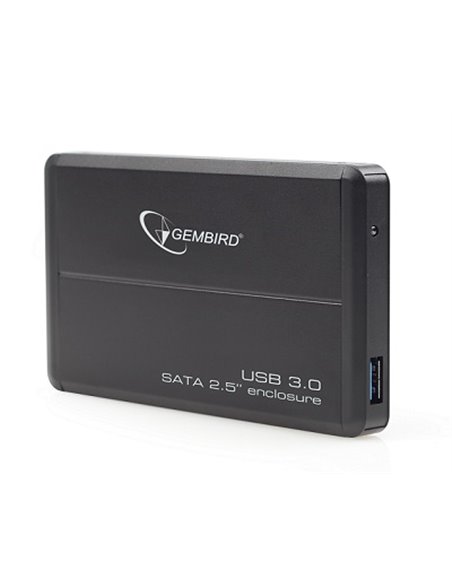 Gembird EE2-U3S-2, External enclosure for 2.5'' SATA HDD with USB3.0(5Gb/s) interface, Black