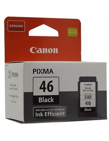 Ink Cartridge Canon PG-46, 15ml black for PIXMA E404,464,484 & iP1600,2200 & MP150,170,450