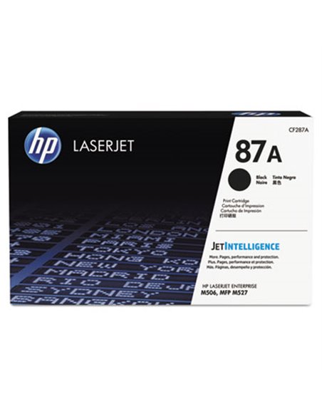 HP 87X (CF287X) High Yield Black LaserJet Toner Cartridge, for HP M506dn, M506x, M527dn, M527f, M527c; M501dn, M501n,18000 p.