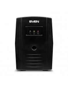 SVEN Pro 800, Line-interactive UPS with AVR, 800VA /480W, 2x Schuko outlets, 1x9AH, AVR: 165-275V, Cold start function, Black 2