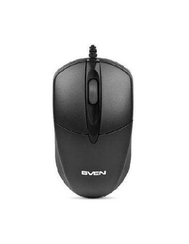 SVEN RX-112, Optical Mouse, 800 dpi, USB+PS/2, Black