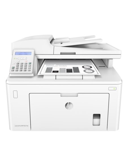 MFD HP LaserJet Pro M227fdn, White, A4, 28ppm, Fax, 256MB, up to 30000 monthly, 1200dpi, Duplex, 35 sheets ADF, Hi-Speed USB...