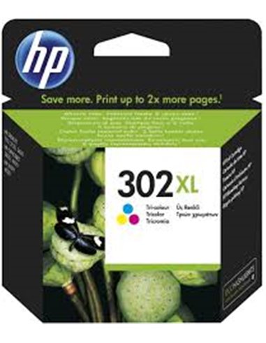 HP 302XL (F6U67AE) High Yield Tri-color Original Ink Cartridge for HP DeskJet 1110 Printer,HP OfficeJet 3830/3636/5230,HP Des...